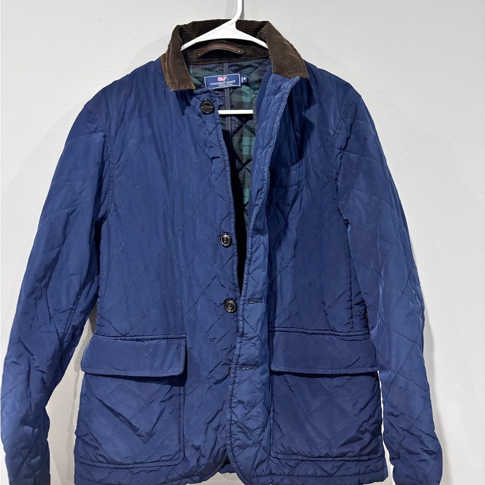 Vineyard Vines Navy Quilted Field Blazer Jacket - Men’s Medium